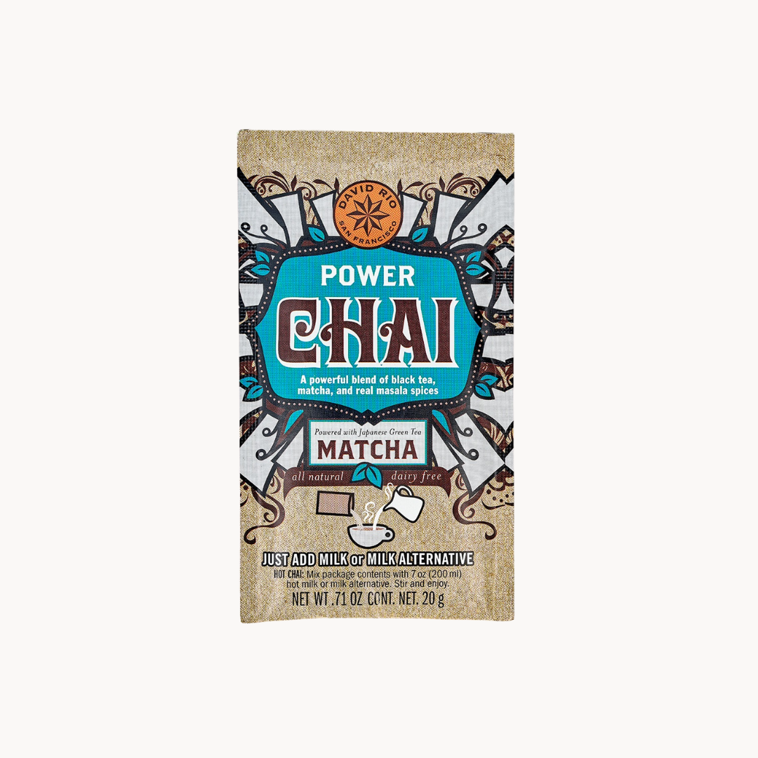 Packshot Probierpäckchen: David Rio Power Chai Matcha