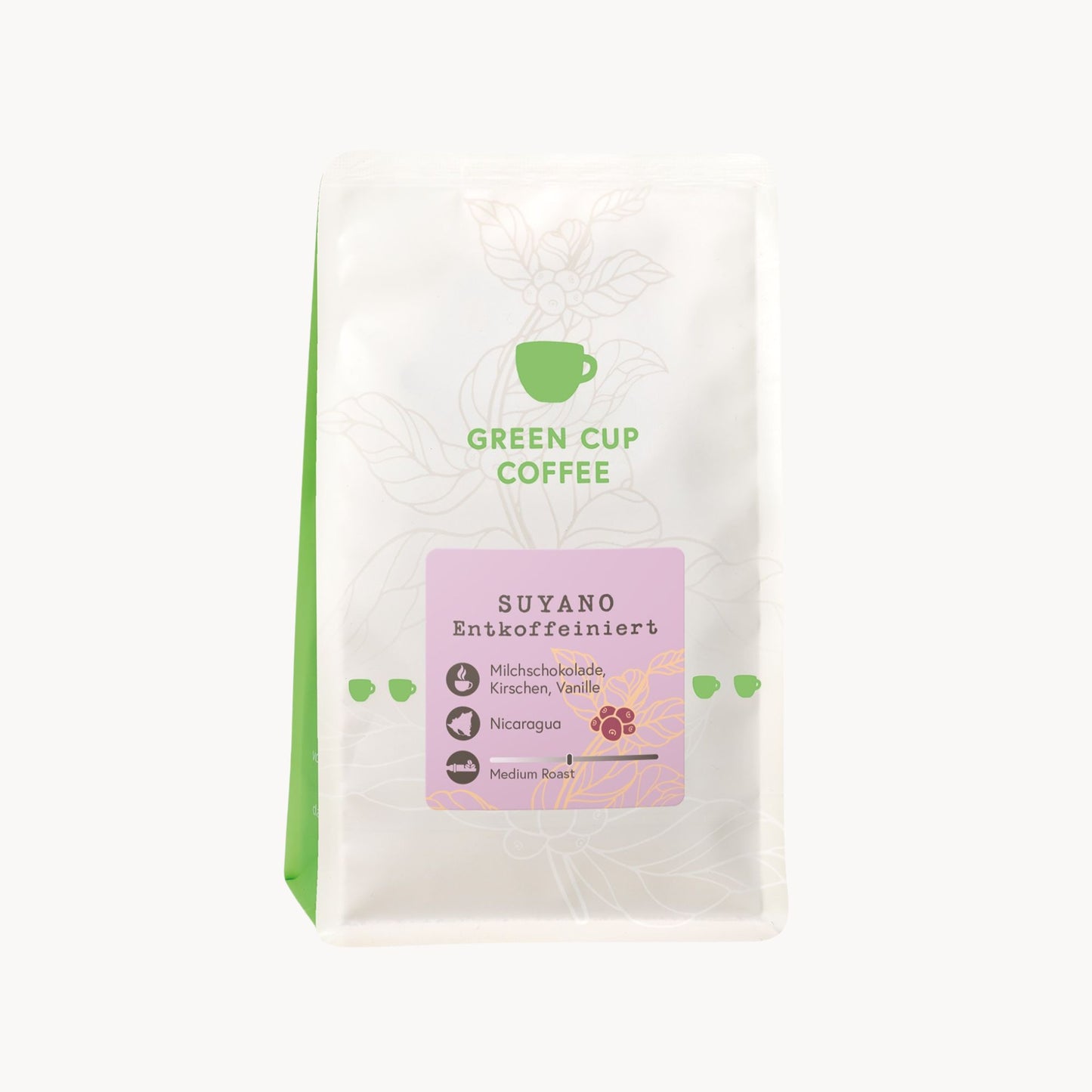 Packshot: entkoffeinierter Kaffee Suyano aus Nicaragua