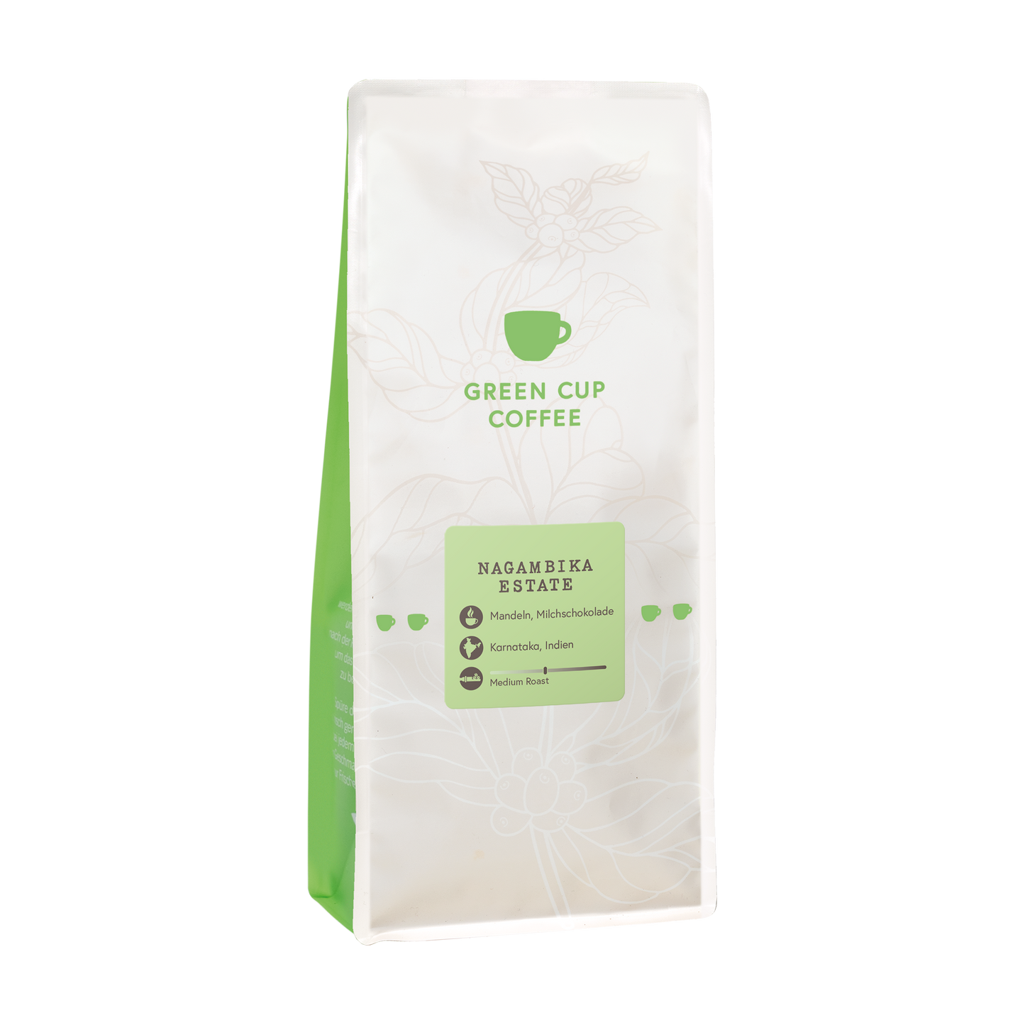 Packshot Kaffee Green Cup Coffee Nagambika Estate 1kg Packung