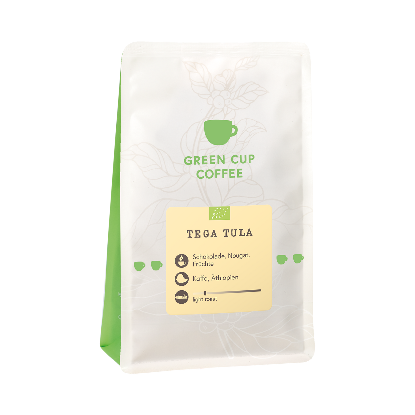 Packshot Kaffee Green Cup Coffee Tega Tula 250g Packung