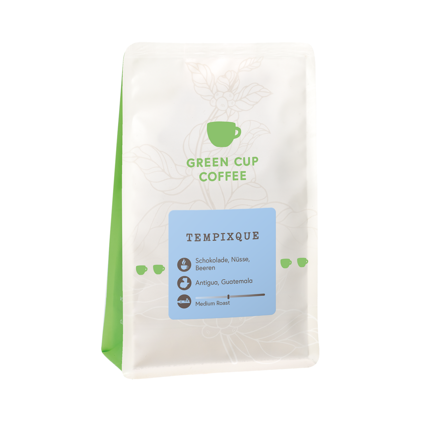 Packshot Kaffee Green Cup Coffee Tempixque 250g Packung