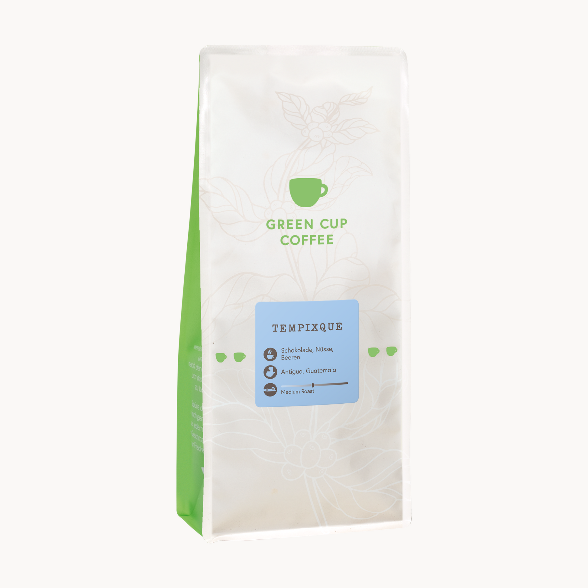 Packshot Kaffee Green Cup Coffee Tempixque 1kg Packung