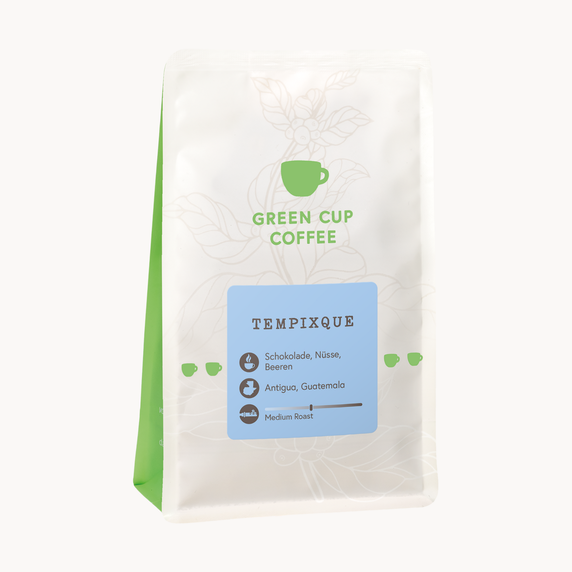 Packshot Kaffee Green Cup Coffee Tempixque 250g Packung