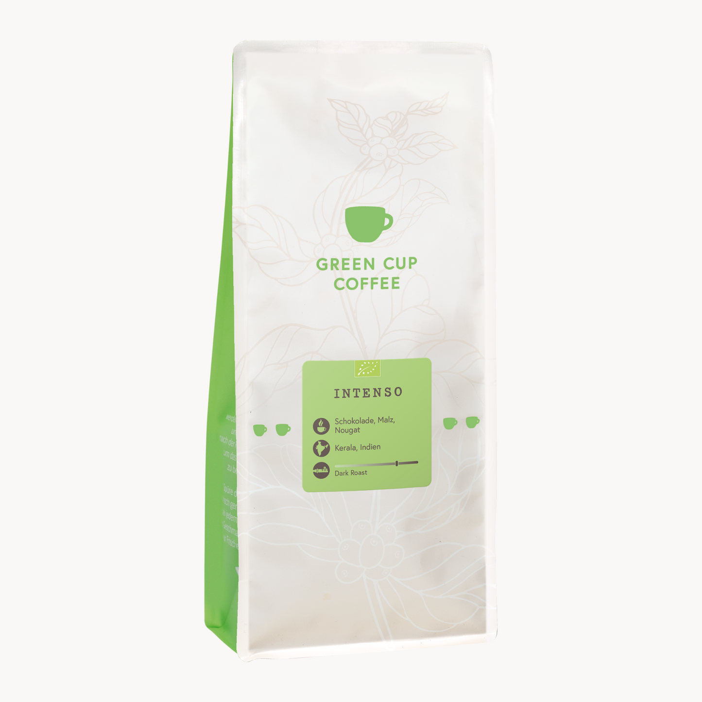 Packshot Kaffee Green Cup Coffee Intenso 1kg Packung