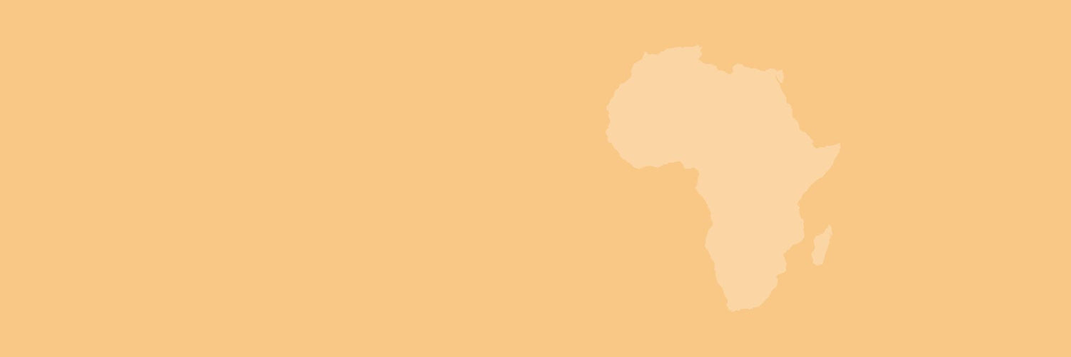 Karte von Afrika als stilisierte Silhouette – Kaffeeherkunft aus Afrika