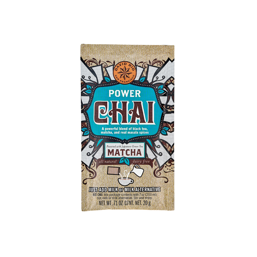 Packshot Probierpäckchen: David Rio Power Chai Matcha