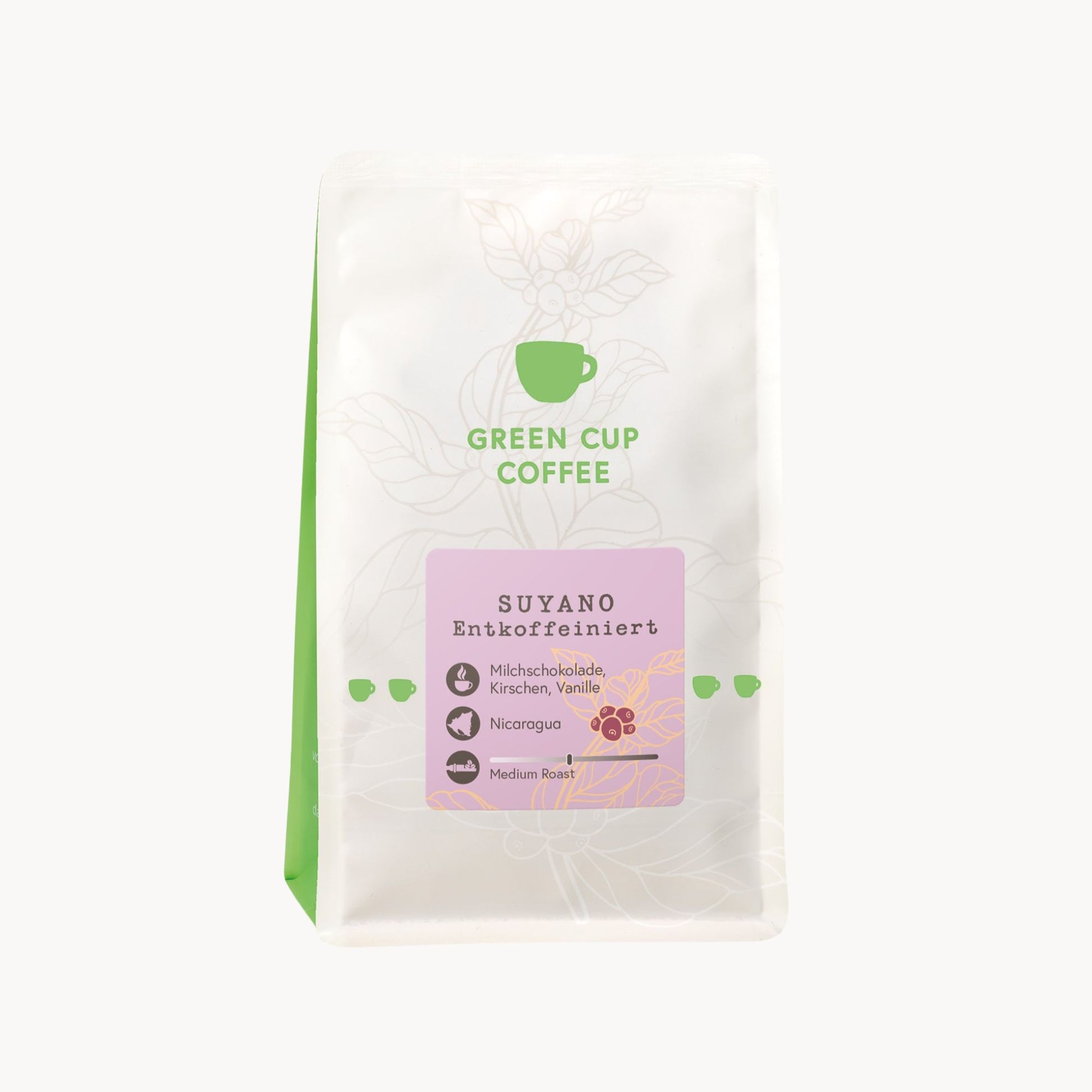 Packshot: entkoffeinierter Kaffee Suyano aus Nicaragua