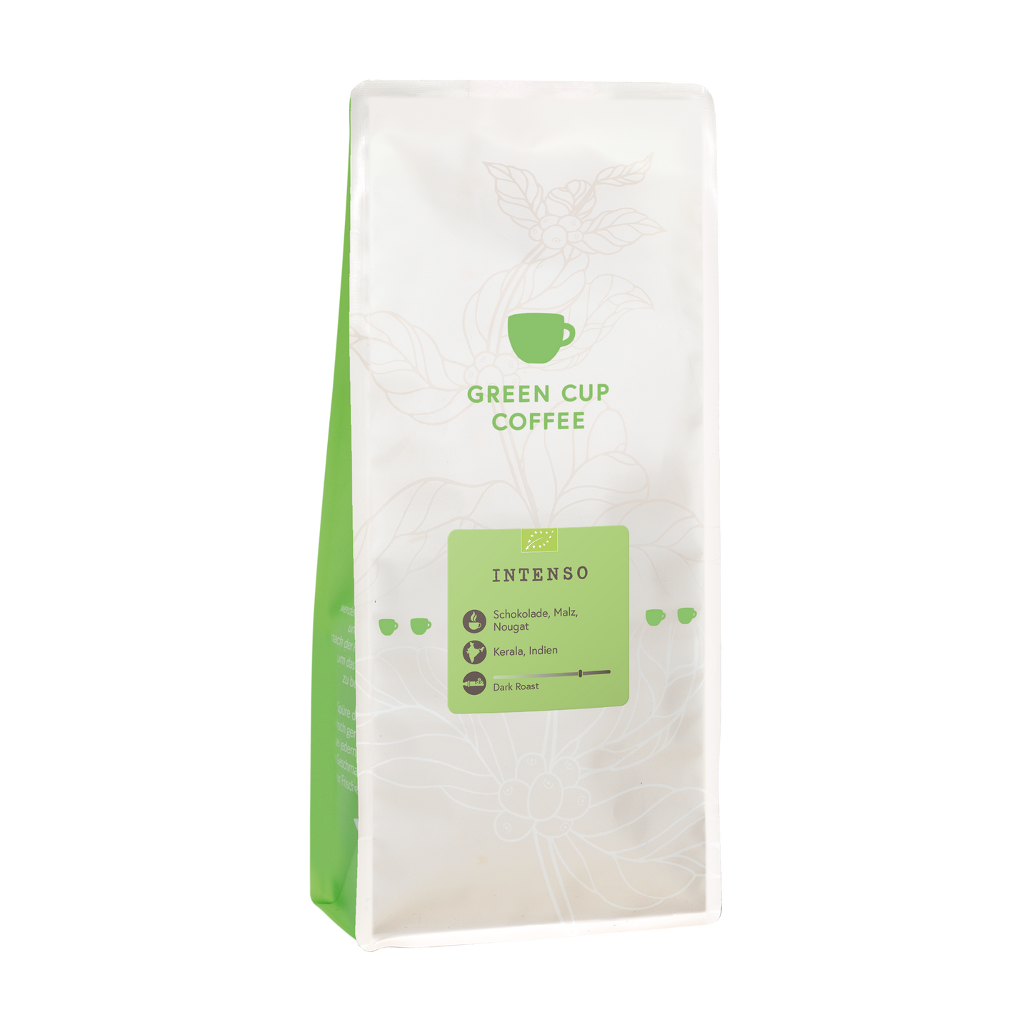 Packshot Kaffee Green Cuo Coffee Intenso 1kg Packung