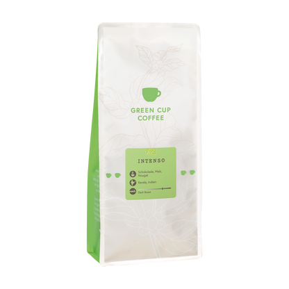 Packshot Kaffee Green Cuo Coffee Intenso 1kg Packung