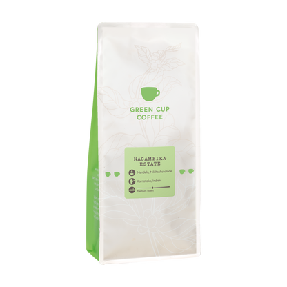 Packshot Kaffee Green Cup Coffee Nagambika Estate 1kg Packung