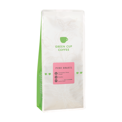 Packshot Kaffee Green Cup Coffee  Puro Brasil 1kg Packung
