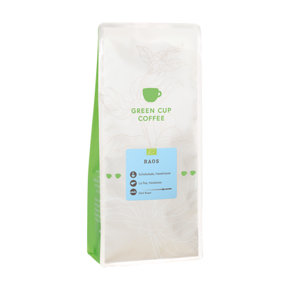 Packshot Kaffee Green Cup Coffee Raos 1kg Packung