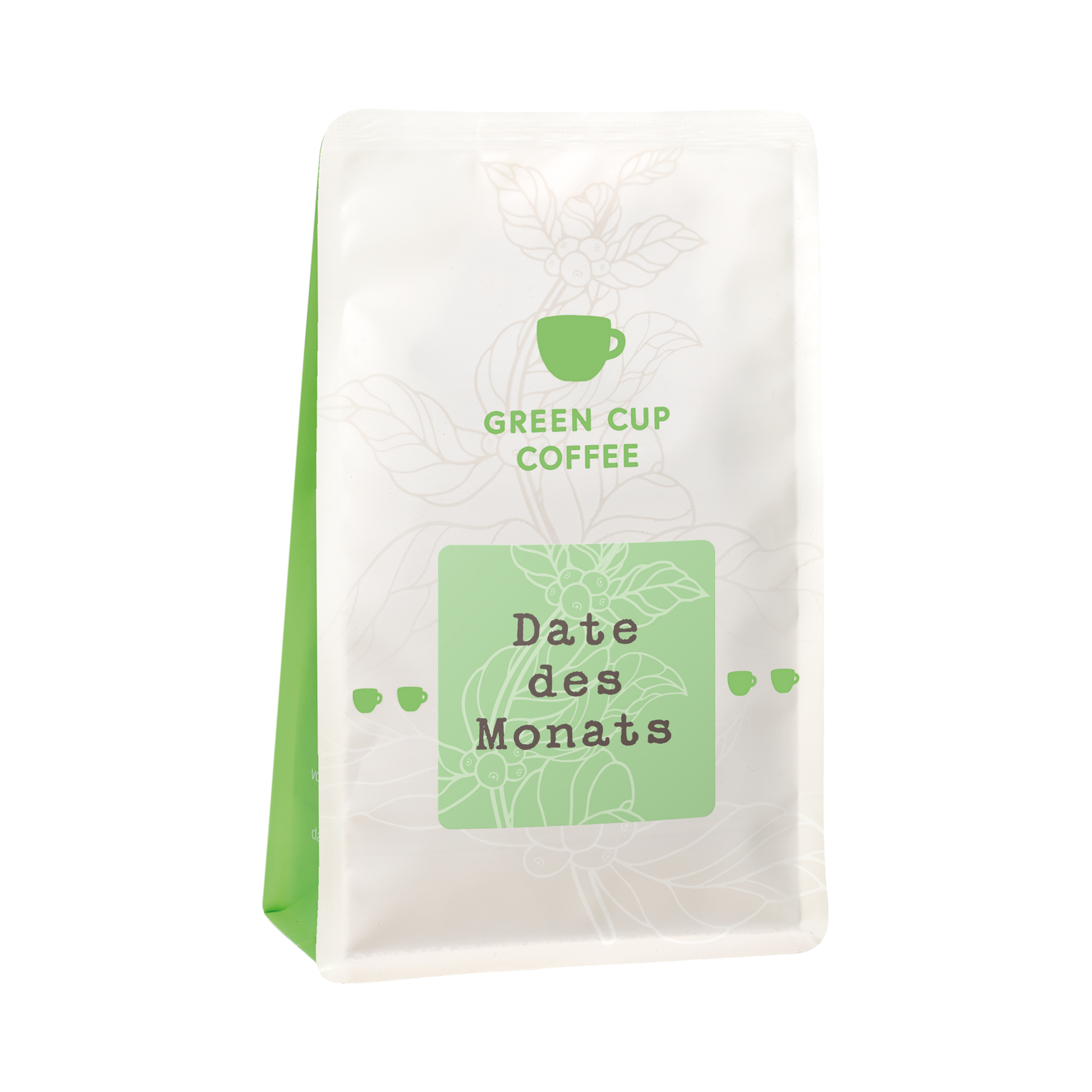 Packshot Green Cup Coffee Date des Monats 250g