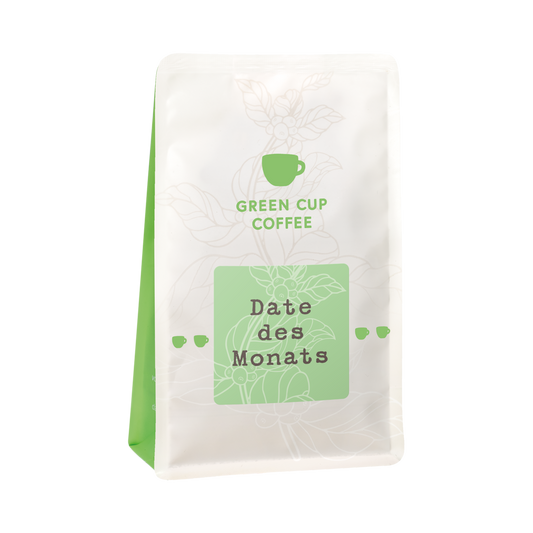 Packshot Green Cup Coffee Date des Monats 250g