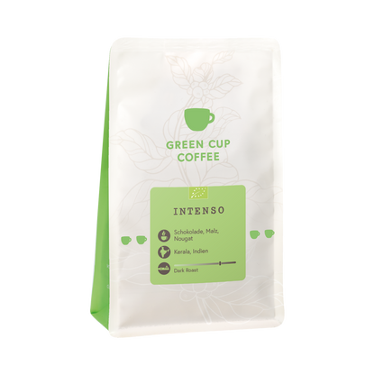 Packshot Kaffee Green Cup Coffee Intenso 250g Packung