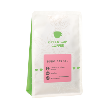 Packshot Kaffee Green Cup Coffee Puro Brasil 250g Packung