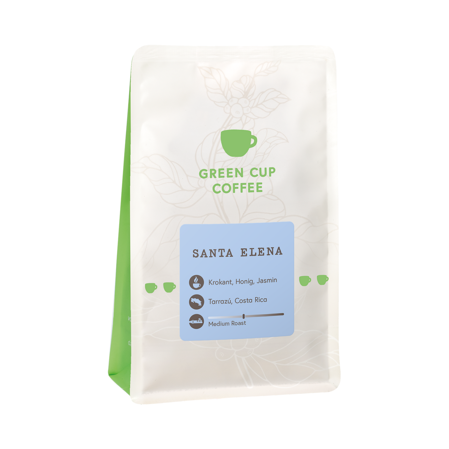 Packshot Kaffee Green Cup Coffee Santa Elena 250g Packung