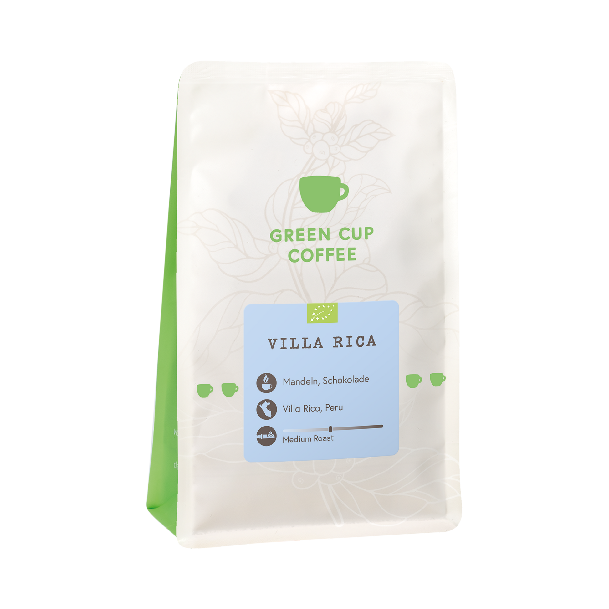 Packshot Kaffee Green Cup Coffee Villa Rica 250g Packung