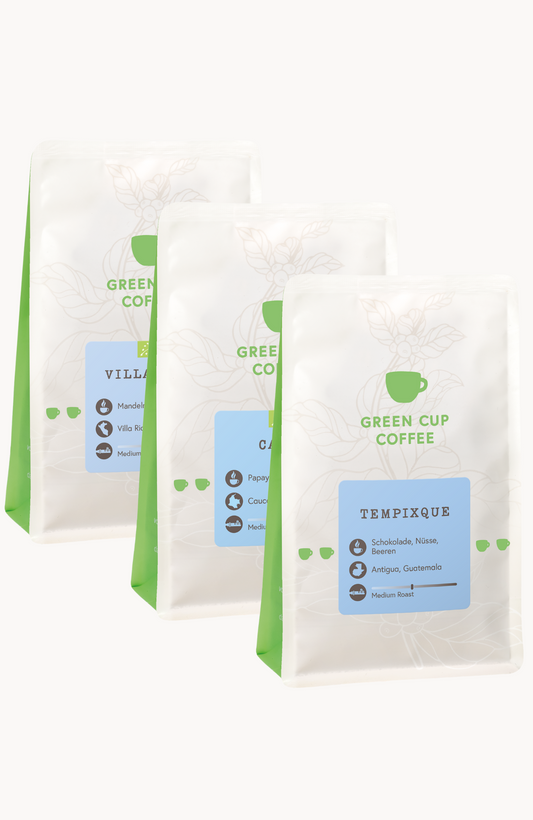 Packshot Aromareise Kaffee: Villa Rica, Cauca, Tempixque