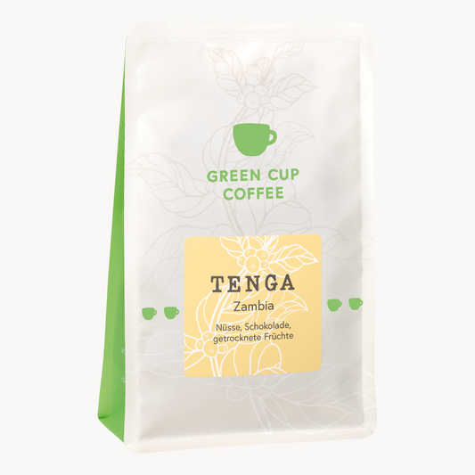 Packshot Kaffee Green Cup Coffee: Tenga 250g Packung