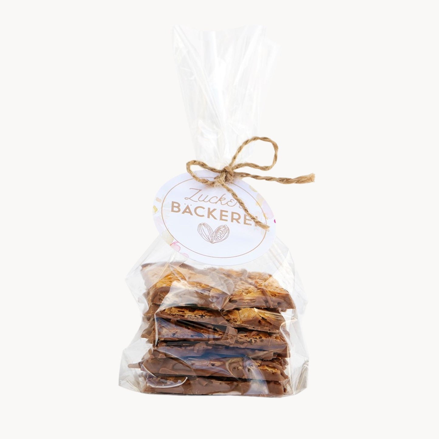 Weihnachtliche Mandelplättchen (6 Stück) schön verpackt von der Zuckerbäckerei