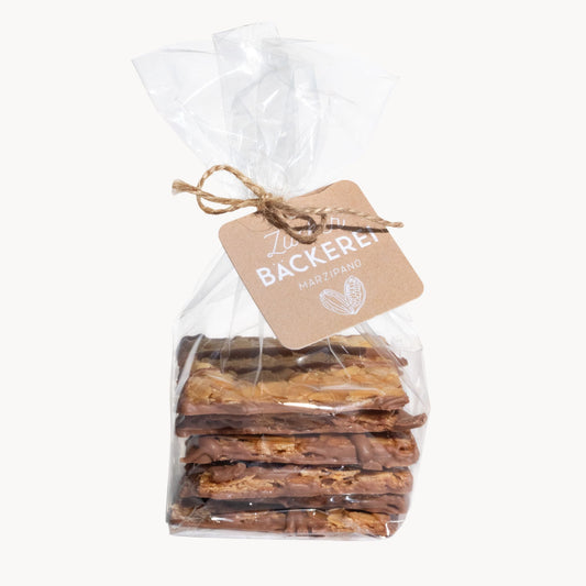 Weihnachtliche Mandelplättchen (6 Stück) schön verpackt von der Zuckerbäckerei