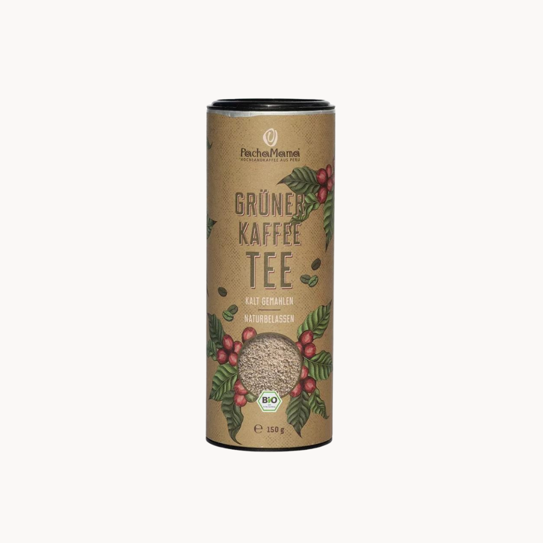 Packshot Grüner Kaffee Tee BIO