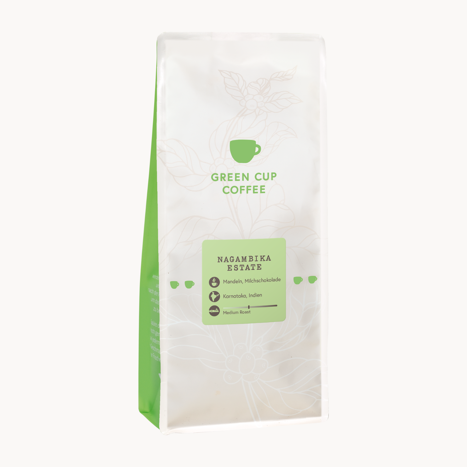 Packshot Kaffee Green Cup Coffee Nagambika Estate 1kg Packung