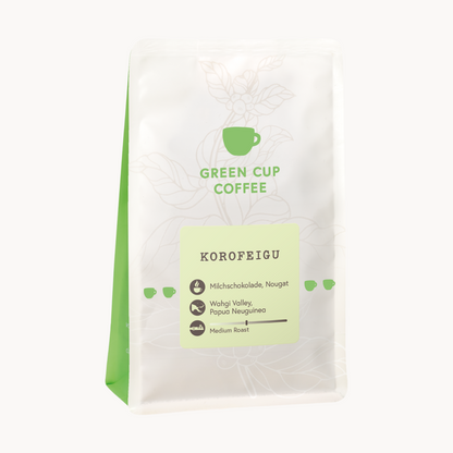 Packshot Kaffee Green Cup Coffee Korofeigu 250g Packung