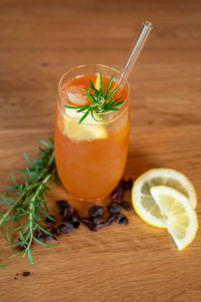Pearmint Cascara 1 Pearmint Cascara fertig zubereitet und garniert!